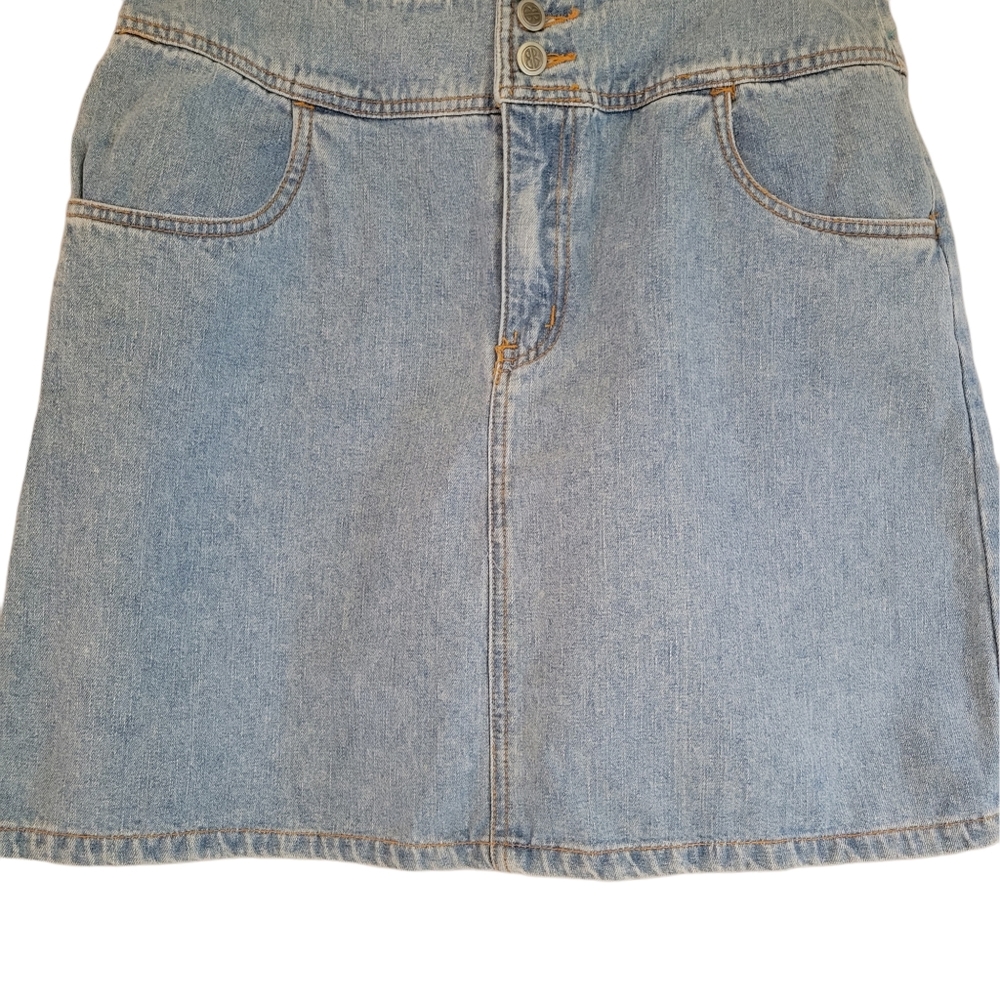 Vintage Bill Blass Light Denim Jean Skirt Size 12